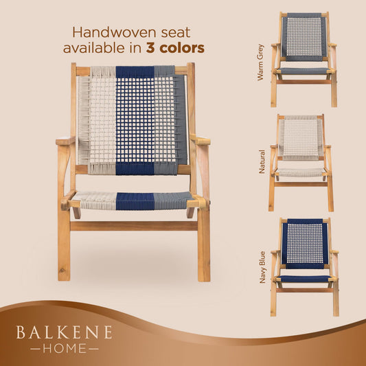 Fire Sense Vega Natural Stain Outdoor Chair - 62773 - 63634 - 63635