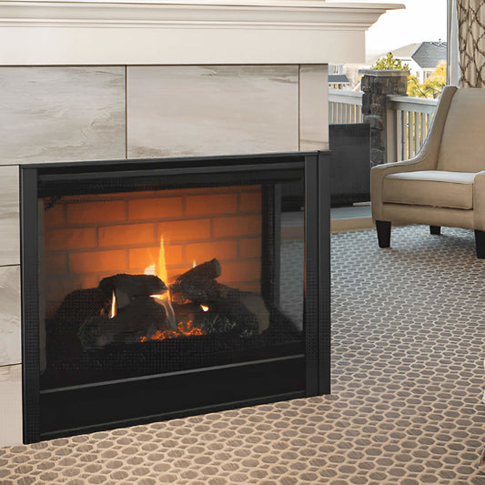 Majestic 36" Right Corner Multi Side Top/Rear Gas Fireplace - RCOR-DV36IN