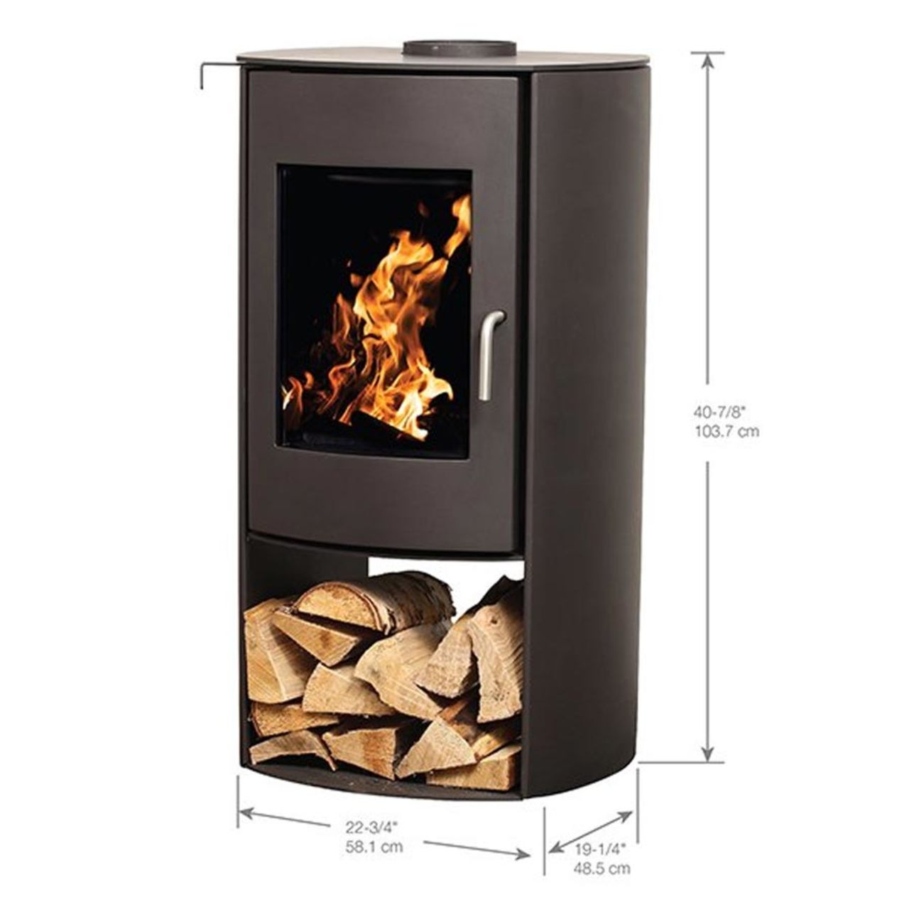 Nectre 65,000 BTU Black Wood Stove - N65