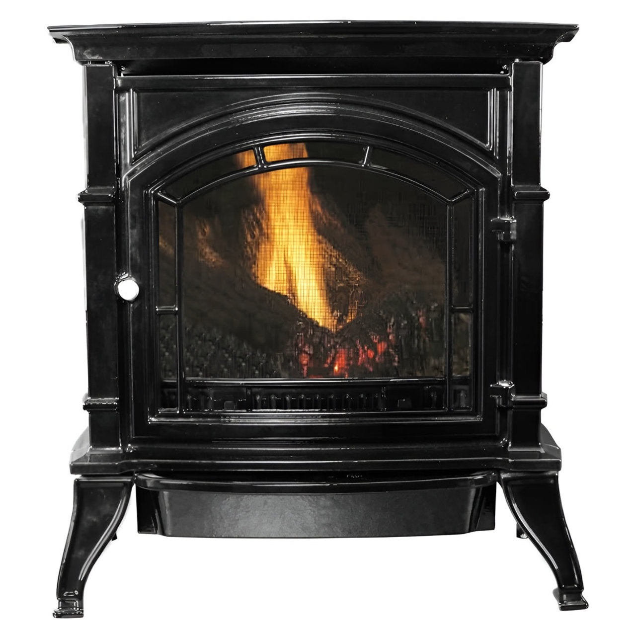 US Stove 1,500 Sq Ft Vent Free Cast-Iron Liquid Propane Gas Stove "“ Black