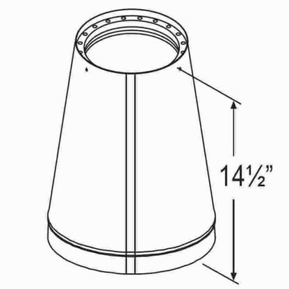 6" DVL Oval-to-Round Adapter - 6DVL-ORAD