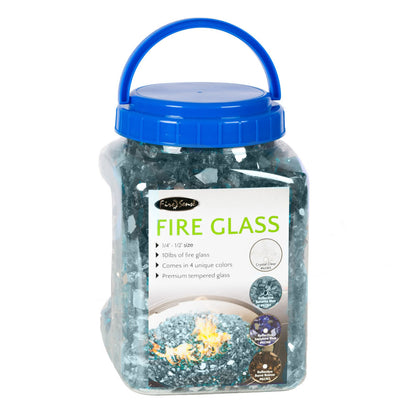Fire Sense Bahama Blue Reflective Fire Glass - 62364