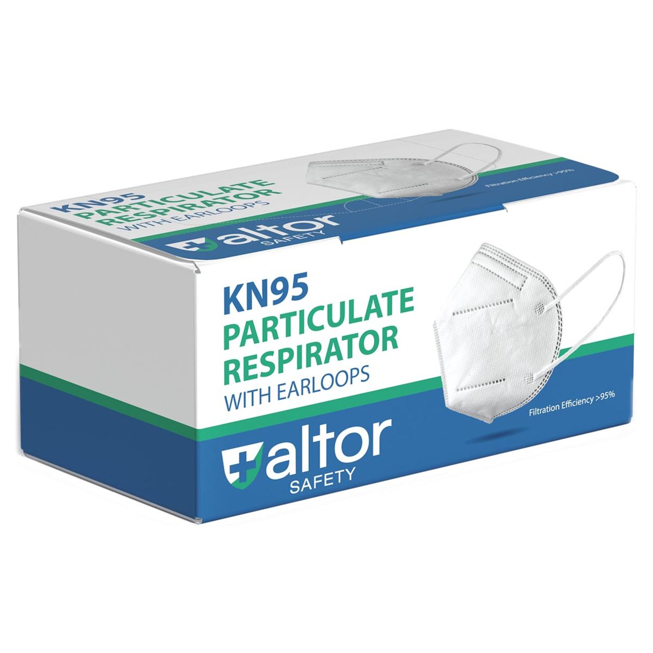 Altor Safety KN95 Respirator 62280, USA Made, White