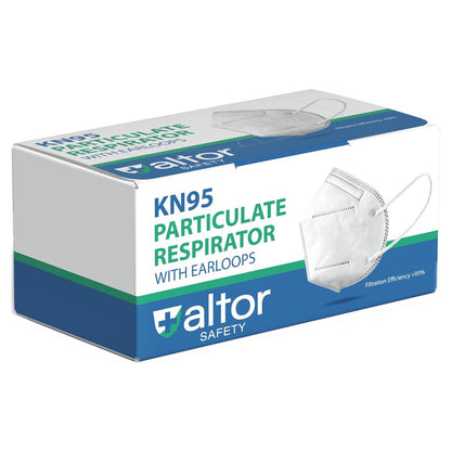 Altor Safety KN95 Respirator 62280, USA Made, White