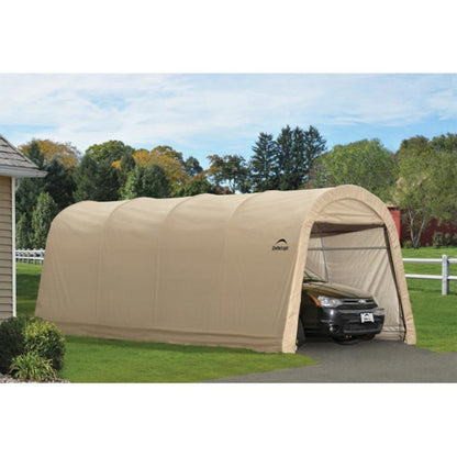 AutoShelter 10 x 20 Tan Roundtop Garage