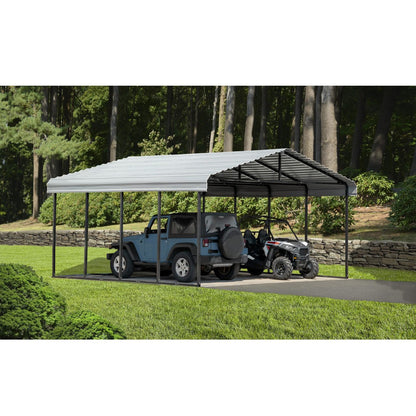 Arrow 20' x 20' x 9' Carport - Eggshell