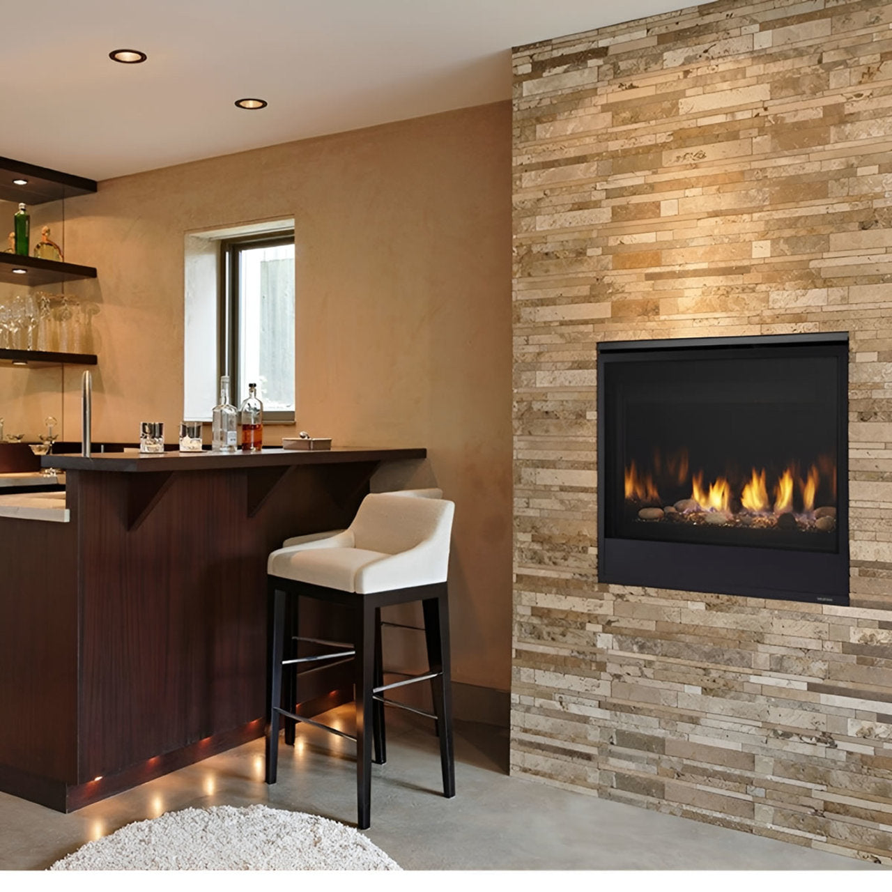 Majestic 32" Mercury Direct Vent NG Fireplace Top/Rear with Intellifire System - MERC32IN