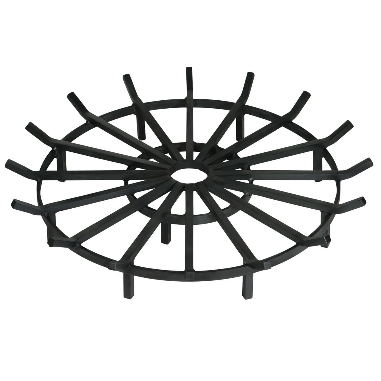 Super Heavy Duty Wagon Wheel Outdoor Fire Pit Grate- 40 inch Diameter