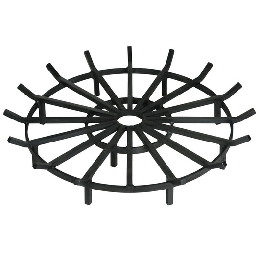Super Heavy Duty Wagon Wheel Outdoor Fire Pit Grate- 40 inch Diameter