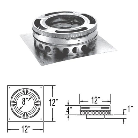 8" DuraPlus Base Plate - 8DP-BP