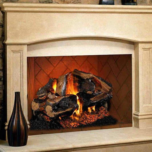 18'' to 20'' Peterson Real Fyre Charred Rugged Split Oak Vented Gas Log Kit