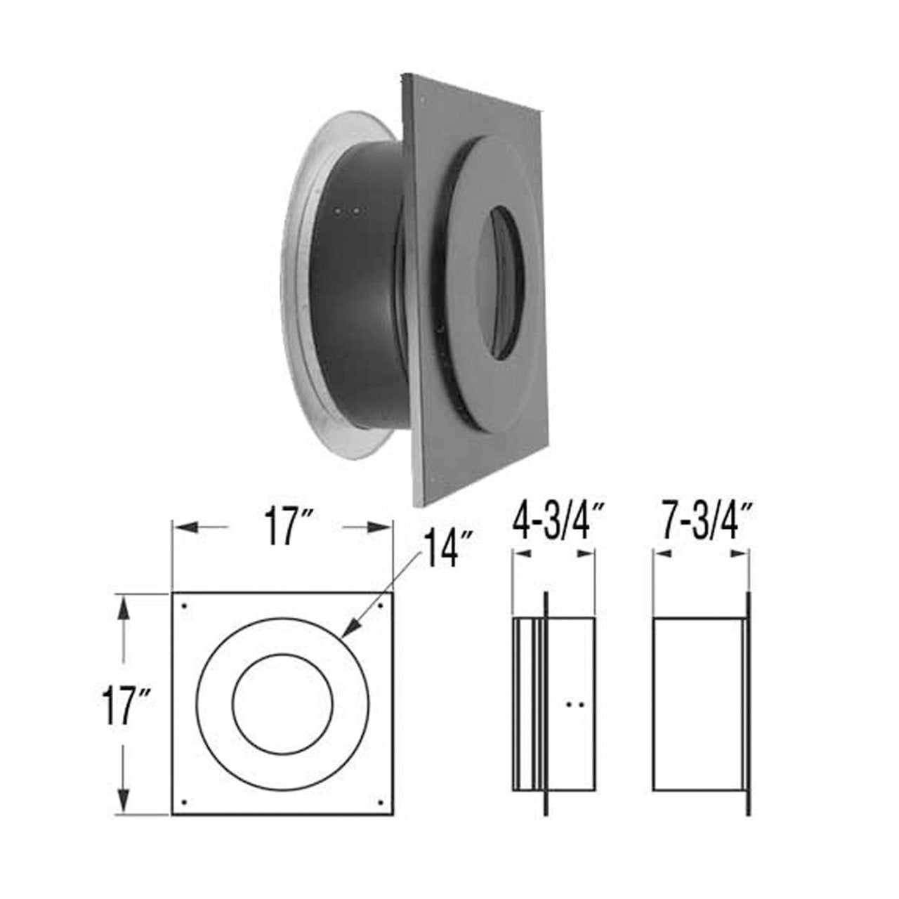 6'' DuraPlus Galvanized Wall Thimble - 9043N – Northline Express