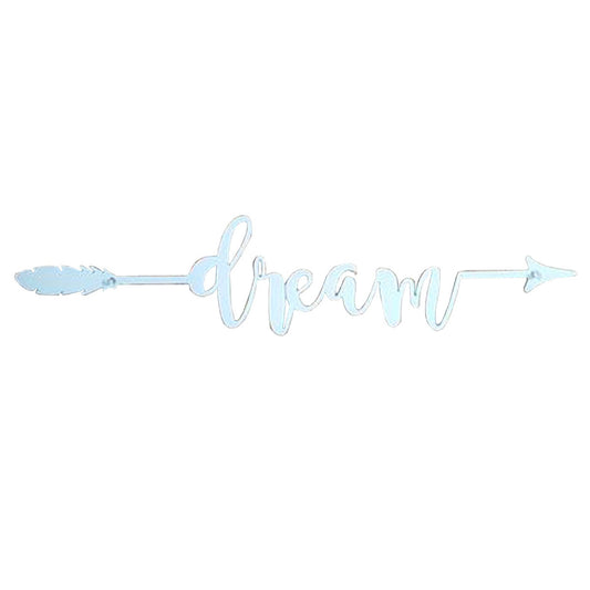 22" Decorative Metal Art - Dream Arrow in Black or White