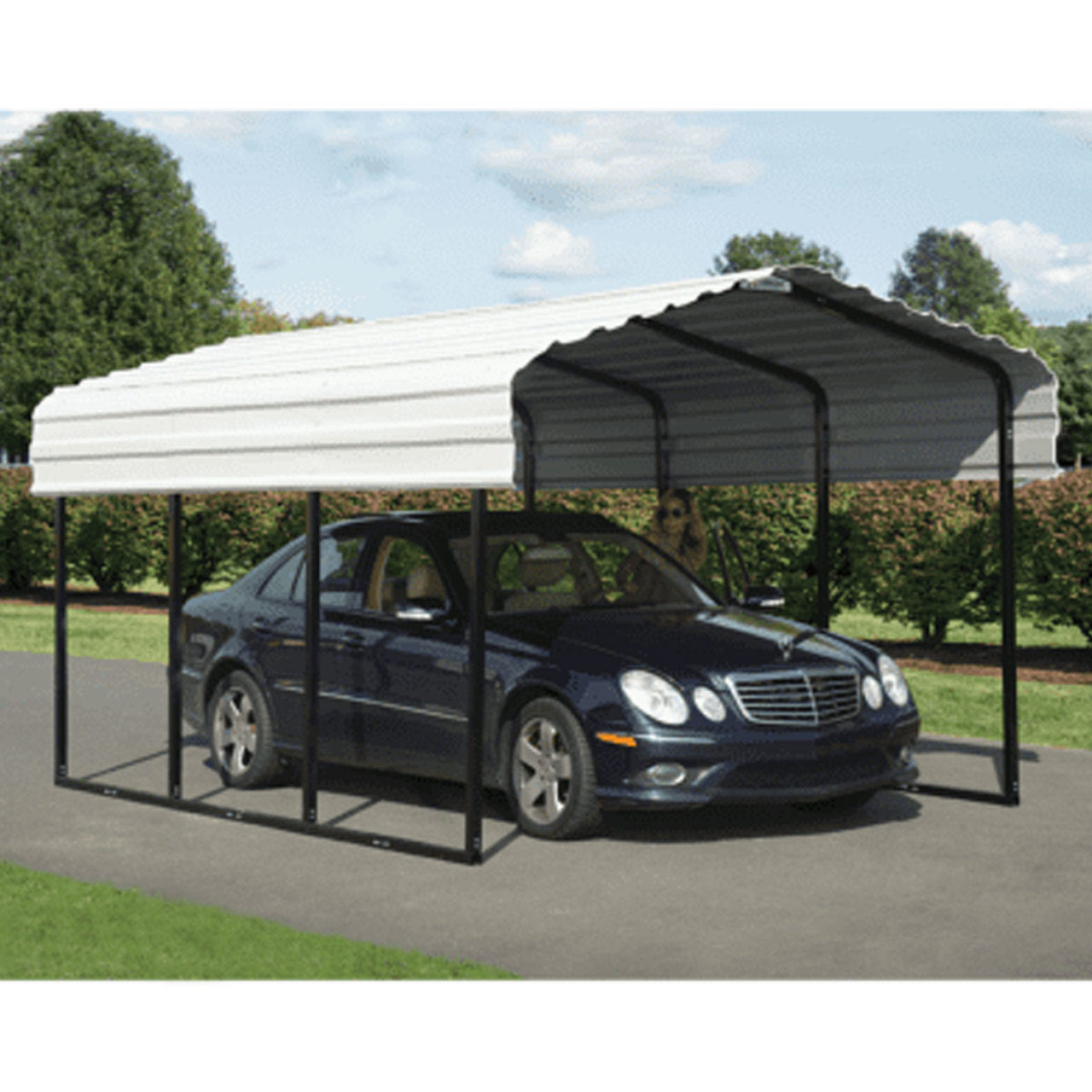 Arrow Carport 10x29x7 Ft. - Eggshell