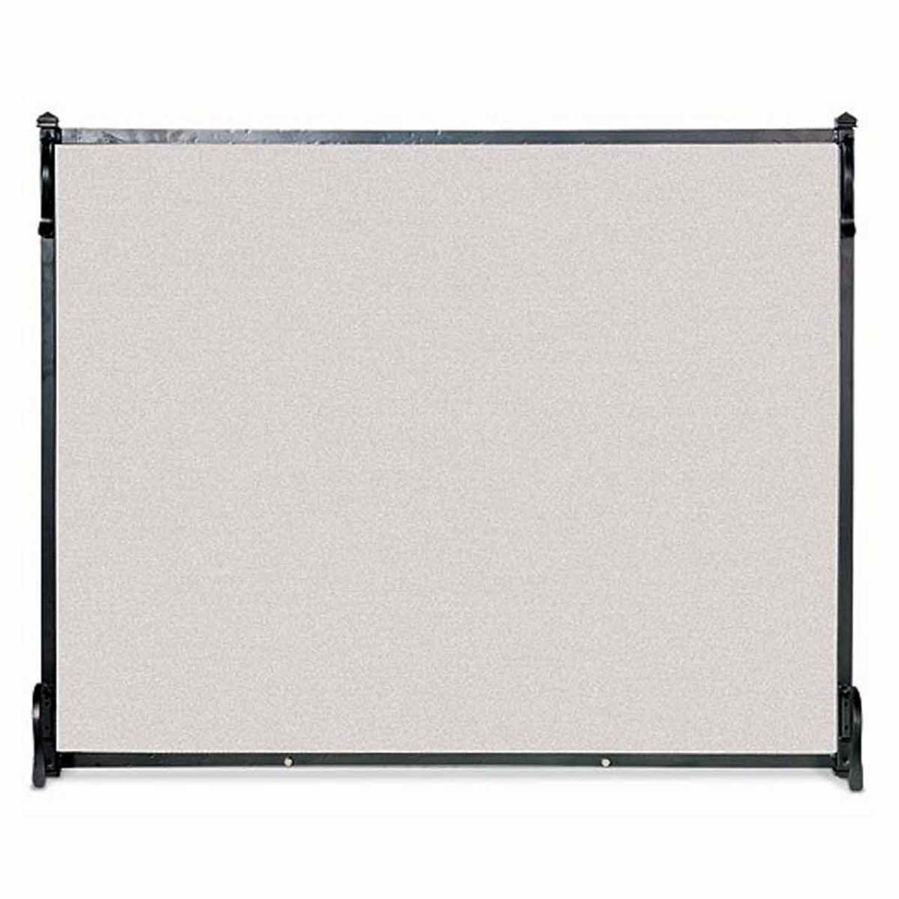 Pilgrim Contemporary Single Panel Fireplace Screen - Black