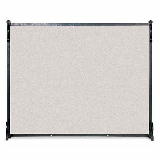 Pilgrim Contemporary Single Panel Fireplace Screen - Black