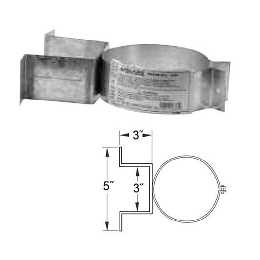 3" Selkirk VP Pellet Vent Pipe Wall Bracket/Support - 3VP-WB