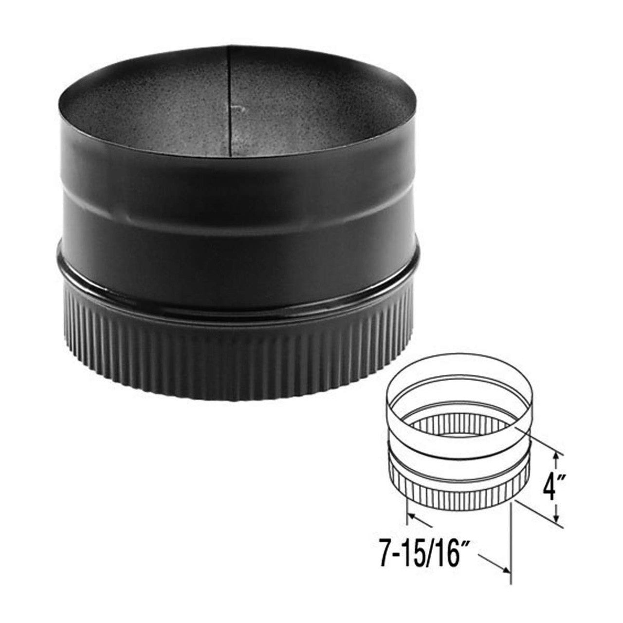 8" DuraBlack Stovetop Adapter - 8DBK-AD