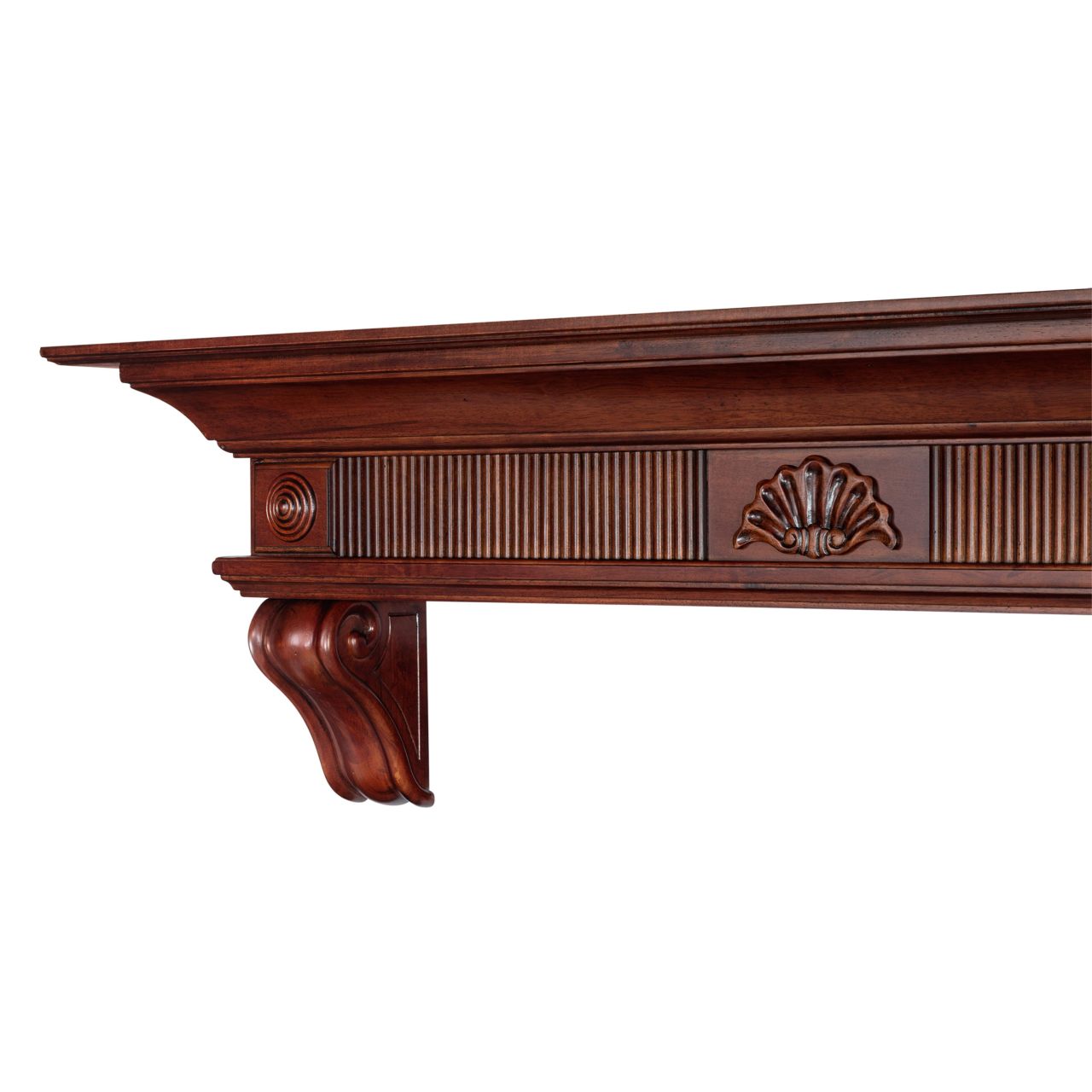 60" Devonshire Fireplace Shelf by Pearl Mantels - Cherry Distressed Finish