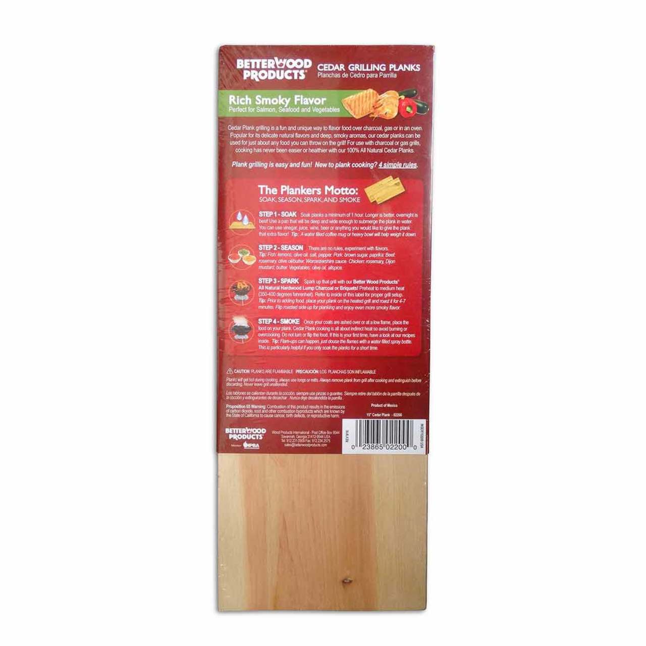 11" Cedar Grilling Planks - 2 Pack