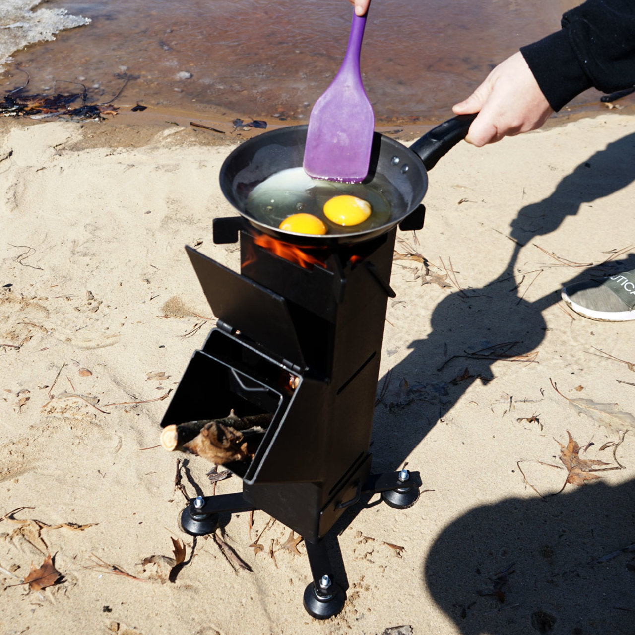 Woodeze Portable Small Black Rocket Stove