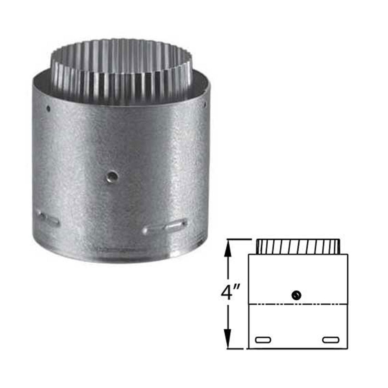4" PelletVent Pro Female Flex Adapter - 4PVP-ADFF