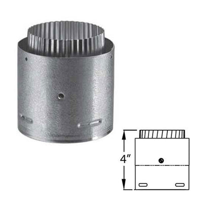 4" PelletVent Pro Female Flex Adapter - 4PVP-ADFF