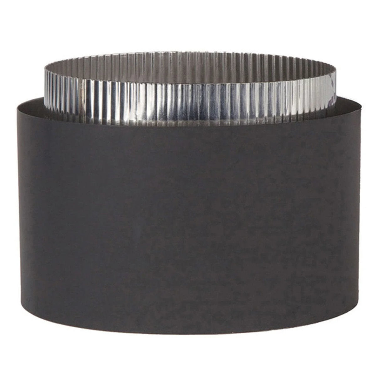 6" Ventis Double-Wall Black Stove Pipe Stove Adaptor - VDB06SA