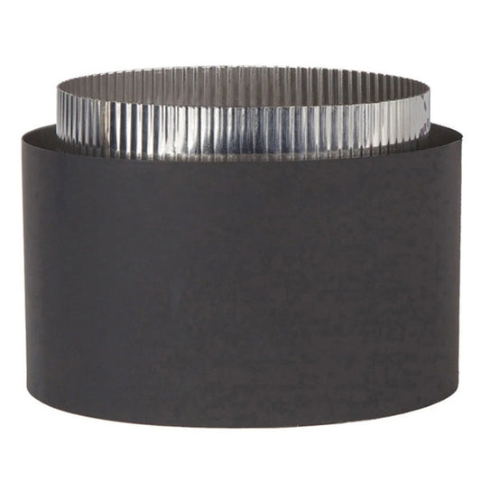 6" Ventis Double-Wall Black Stove Pipe Stove Adaptor - VDB06SA