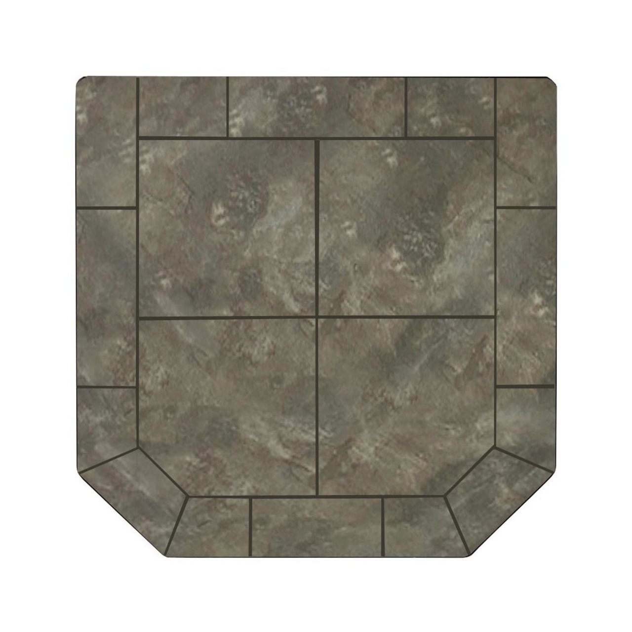 Navajo Nero 48" x 48" Double Cut Hearth Pad