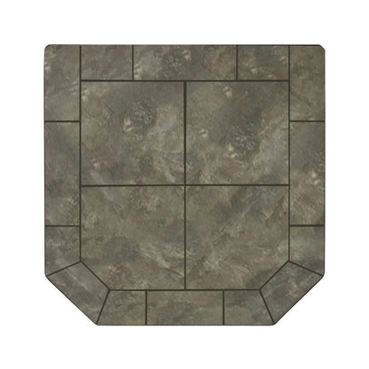 Navajo Nero 48" x 48" Double Cut Hearth Pad