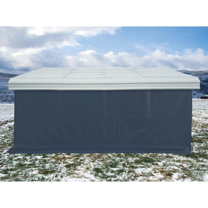 Arrow 20 x 20 Enclosure Wall Kit ONLY for Carport - Gray