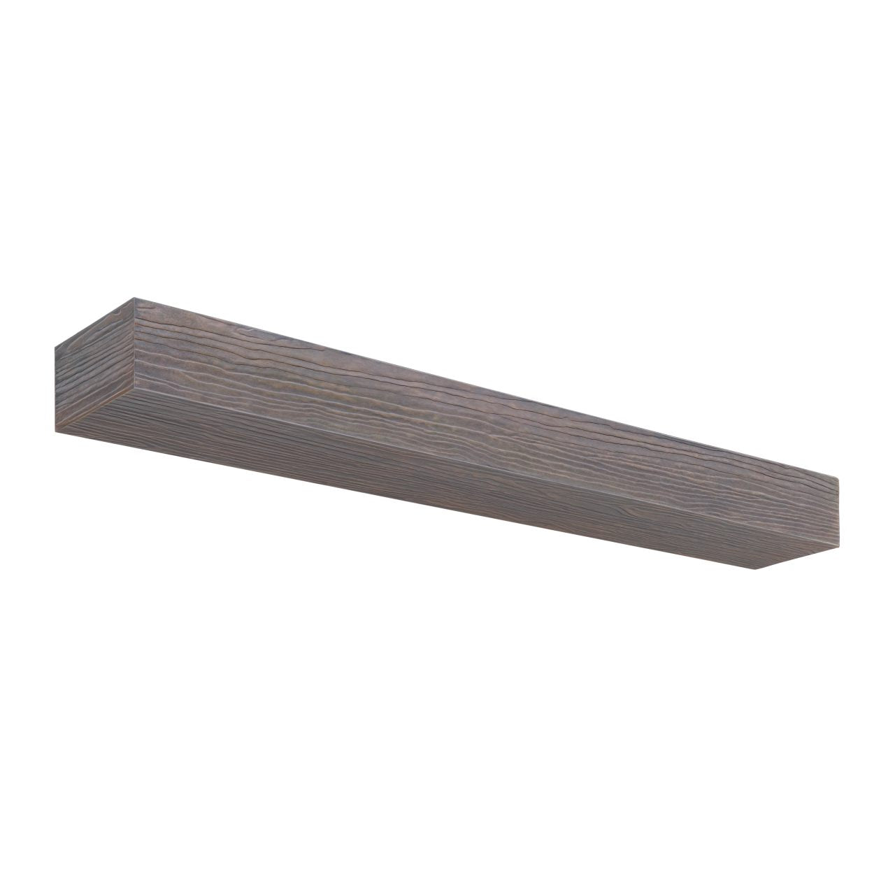 72" Zachary Non-Combustible Fireplace Shelf by Pearl Mantels - Natural Wood Look w/ Little River Finish