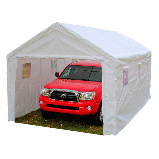 King Canopy 10' x 20' Universal Enclosed White Canopy - BJ2PC
