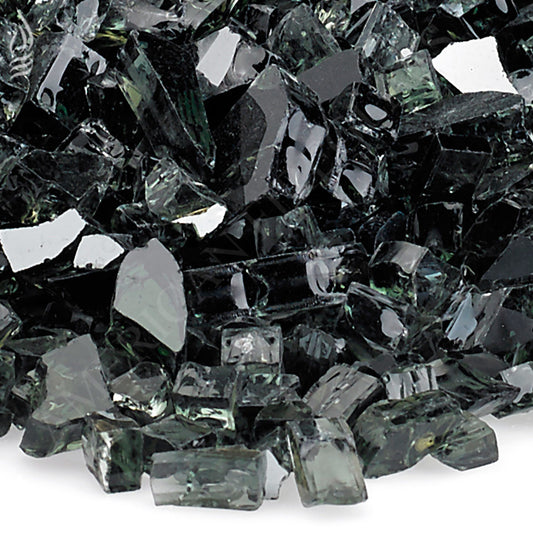 1/4" Black Reflective Fireglass-10 lb