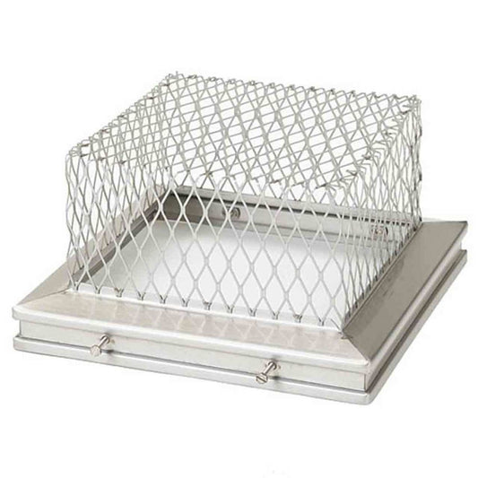 8" x 8" HomeSaver Stainless Steel Single-Flue Animal Guard