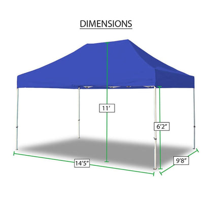 King Canopy 10' x 15' Tuff Tent Canopy - Blue