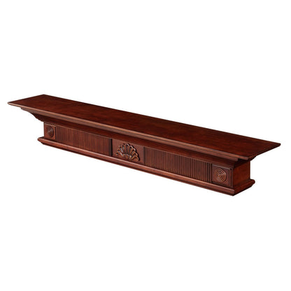 72" Devonshire Fireplace Shelf by Pearl Mantels - Cherry Distressed Finish