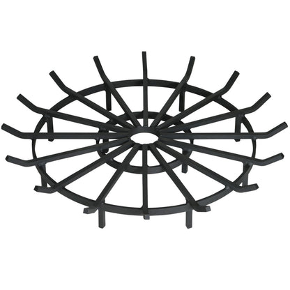 Heavy Duty Wagon Wheel Outdoor Fire Pit Grate- 36 inch Diameter
