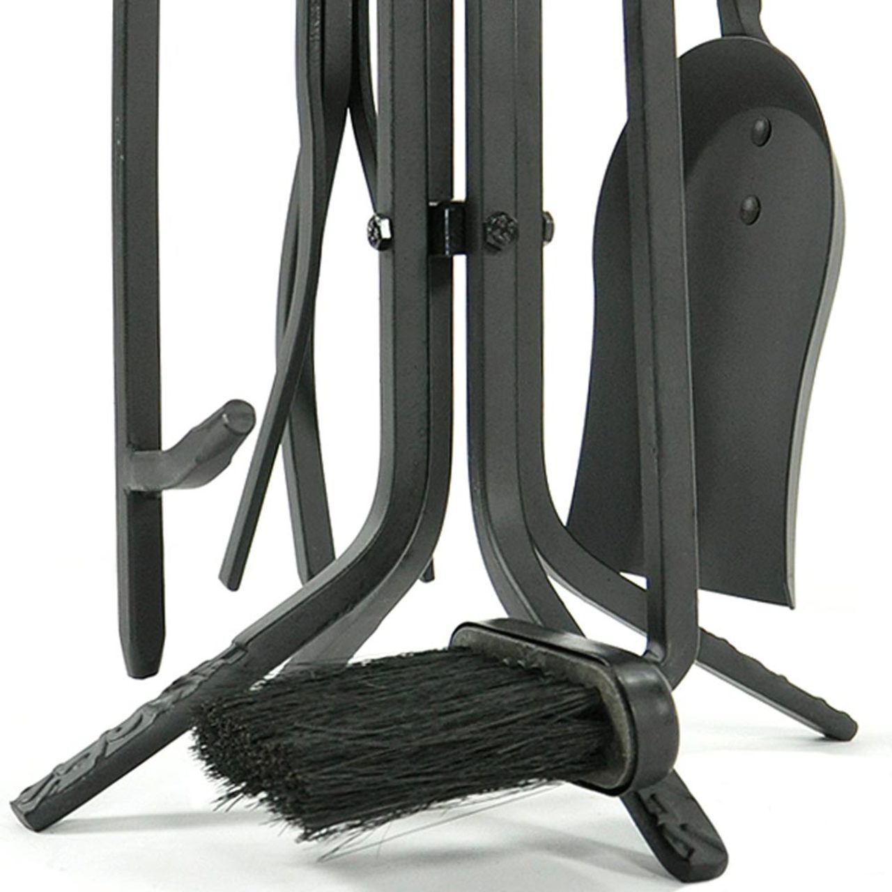 5 Piece Black Rustic Mini Fireplace Tool Set - F-1126