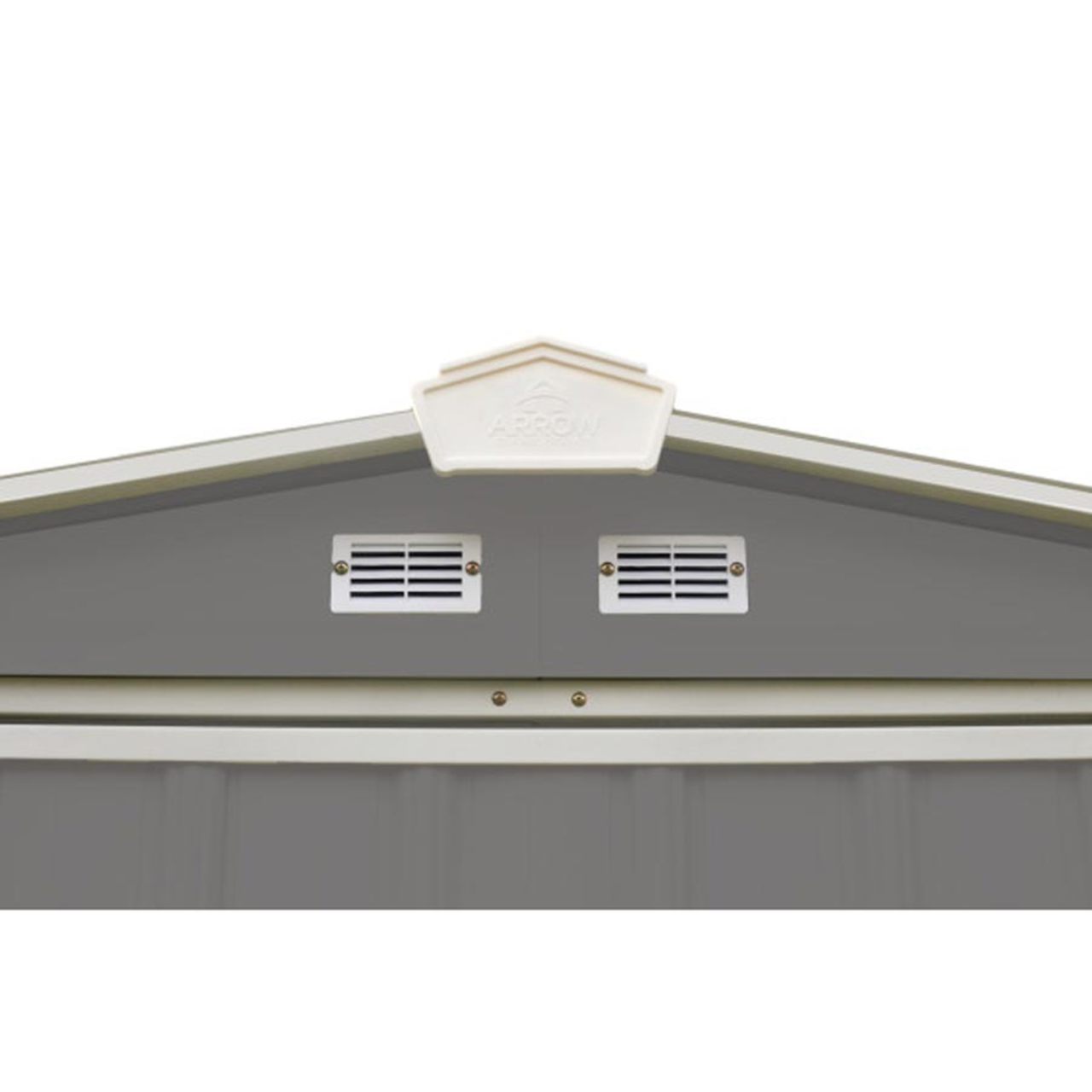 EZEE Low Gable - Galvanized Steel 6' x 5' Storage Shed - Charcoal/Cream