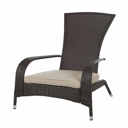Adirondack Mocha Wicker Chair
