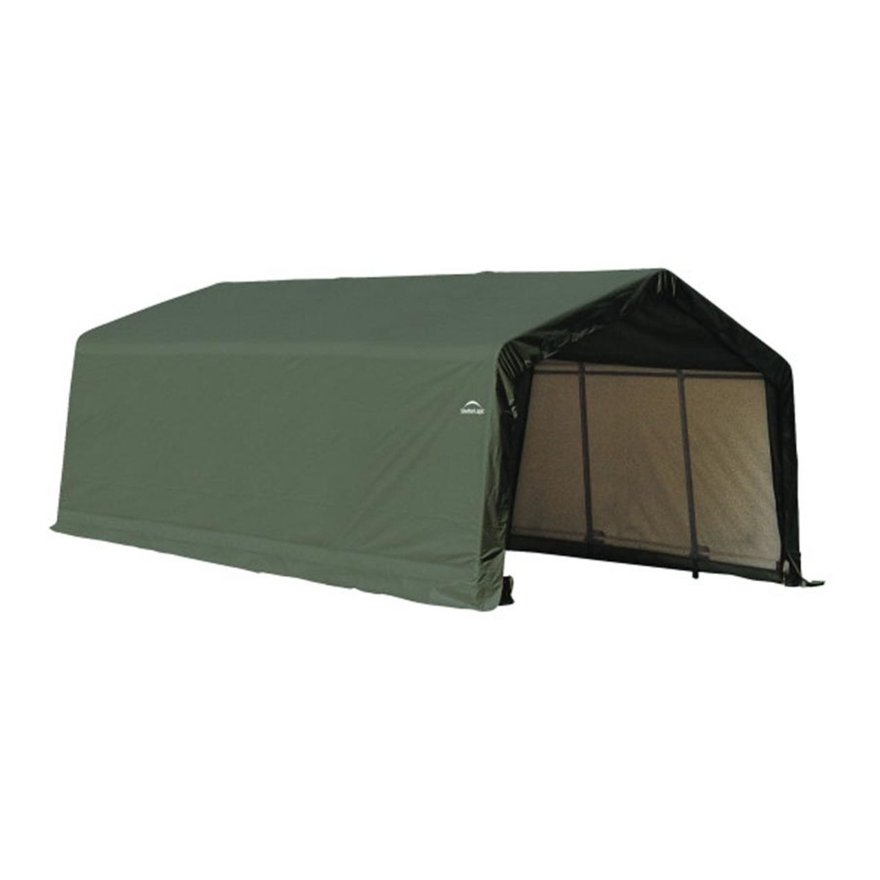 ShelterCoat 13' x 20' Garage With Peak Roof - Green