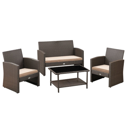 Fire Sense Ashville Wicker Patio Set - 63742