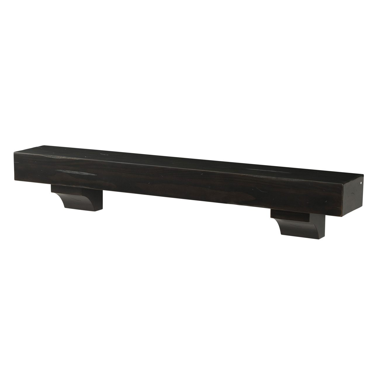 48" Shenandoah Fireplace Shelf by Pearl Mantels - Espresso Distressed Finish