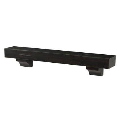 48" Shenandoah Fireplace Shelf by Pearl Mantels - Espresso Distressed Finish