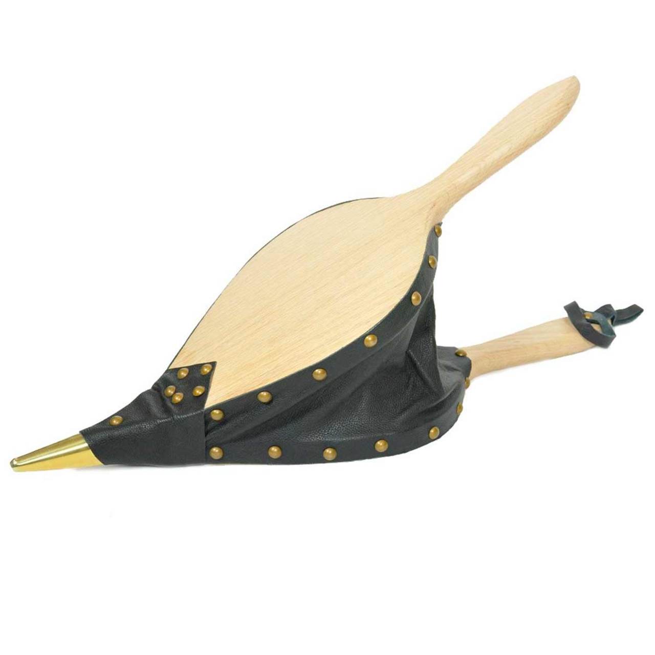 Johnny Beard Large Twin Valve Natural Oak Bellows
