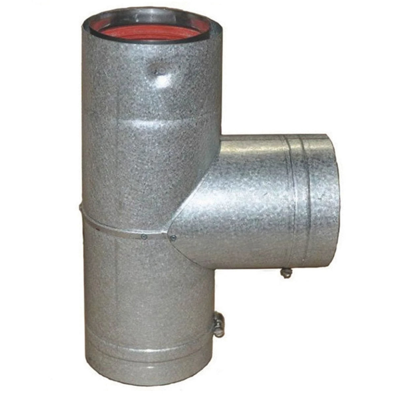 3" Ventis PelletVent Pipe 304L Inner/Galvanized Outer Tee with Cap - VP-T03