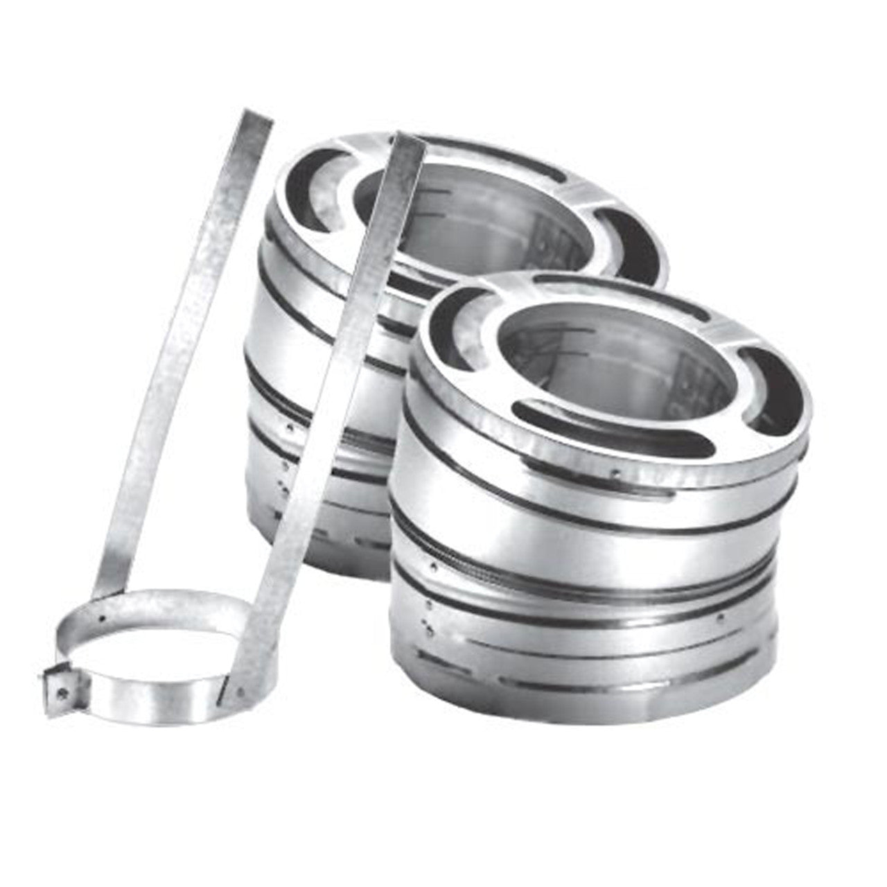 8" DuraPlus 30 Degree Stainless Steel Elbow - Set of Two