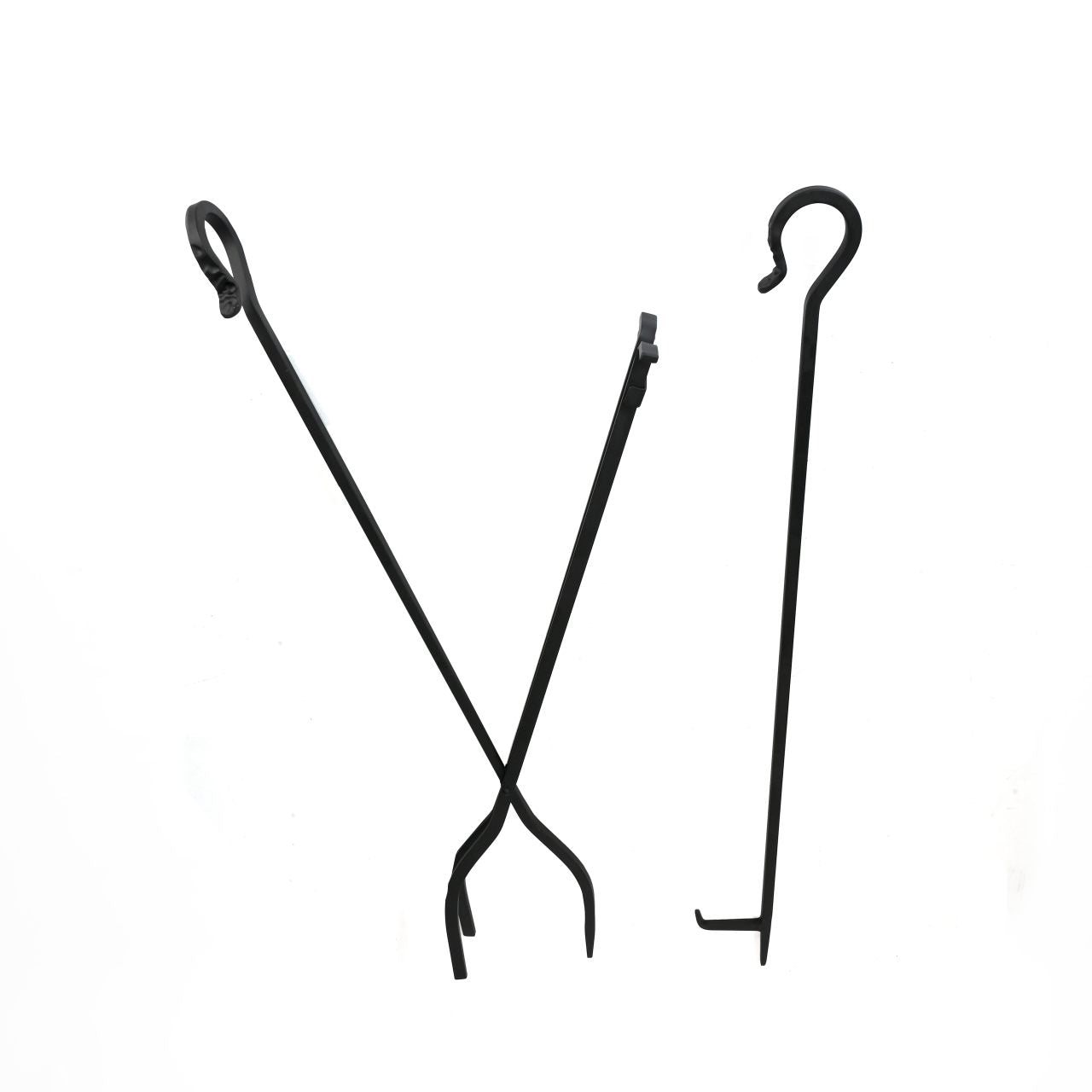 Pilgrim 5 Piece Forged Hearth Fireplace Tools - Matte Black